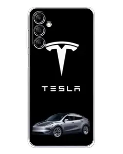 Чохол для Samsung Galaxy M36 з картинкою «Tesla Model Y»