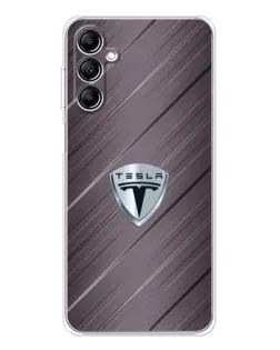 Чохол для Samsung Galaxy M36 з картинкою «Металева текстура Tesla»