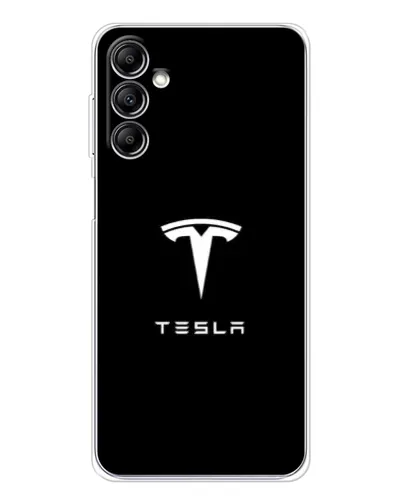 Чехол для Samsung Galaxy M36 с картинкой «Tesla White Logo» Чехол для Samsung Galaxy M36 с картинкой «Tesla White Logo»
