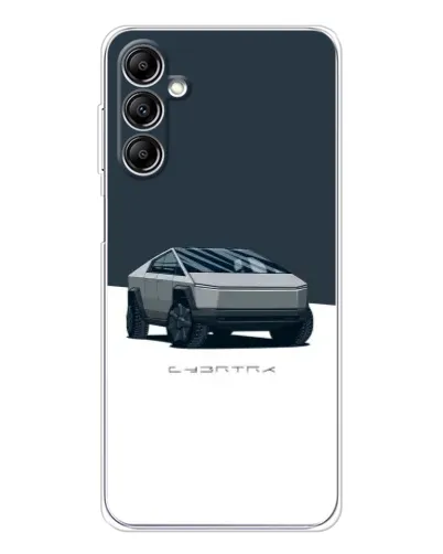 Чехол для Samsung Galaxy M36 с картинкой «Серебристый Cybertruck Tesla» Чехол для Samsung Galaxy M36 с картинкой «Серебристый Cybertruck Tesla»