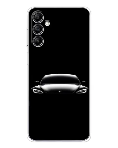 Чехол для Samsung Galaxy M36 с картинкой «Фары Tesla Night» Чехол для Samsung Galaxy M36 с картинкой «Фары Tesla Night»