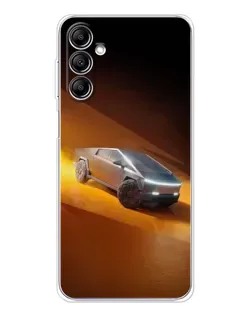 Чохол для Samsung Galaxy M36 з картинкою «Cybertruck у пустелі»