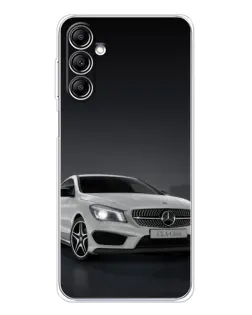 Чехол для Samsung Galaxy M36 с картинкой «Mercedes AMG GT Silver»