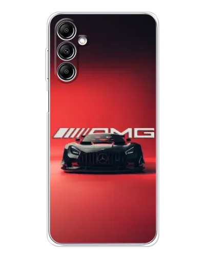 Чехол для Samsung Galaxy M36 с картинкой «Mercedes AMG — красная линия»