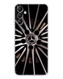 Чехол для Samsung Galaxy M36 с картинкой «Диск Mercedes»