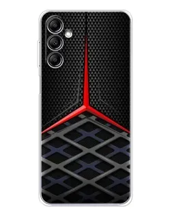 Чехол для Samsung Galaxy M36 с картинкой «Mercedes Carbon Grid»