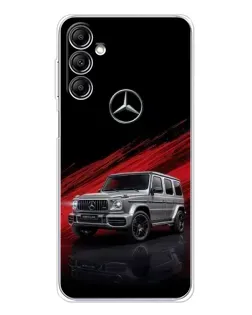 Чехол для Samsung Galaxy M36 с картинкой «Mercedes G-Class красный»