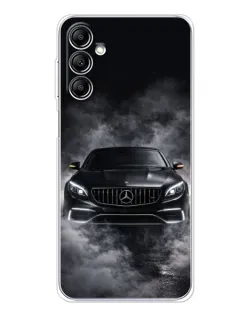 Чехол для Samsung Galaxy M36 с картинкой «Mercedes в дыму»