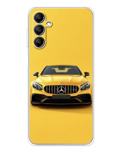 Чехол для Samsung Galaxy M36 с картинкой «Желтый Mercedes GT»
