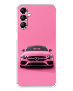 Чехол для Samsung Galaxy M36 с картинкой «Розовый Mercedes AMG»