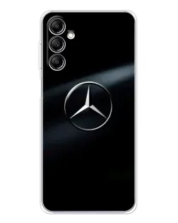 Чехол для Samsung Galaxy M36 с картинкой «Mercedes на металле»