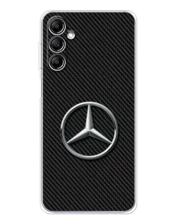 Чехол для Samsung Galaxy M36 с картинкой «Карбоновый Mercedes стиль»