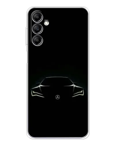 Чехол для Samsung Galaxy M36 с картинкой «Mercedes — силуэт авто» Чехол для Samsung Galaxy M36 с картинкой «Mercedes — силуэт авто»