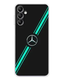 Чехол для Samsung Galaxy M36 с картинкой «Спортивные линии Mercedes»