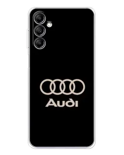 Чохол для Samsung Galaxy M36 з картинкою «Audi — золотий логотип»