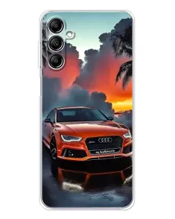 Чохол для Samsung Galaxy M36 з картинкою «Audi — захід сонця»