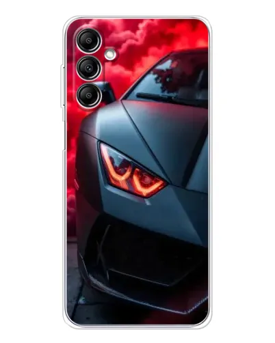 Чехол для Samsung Galaxy M36 с картинкой «Lamborghini красное сияние»