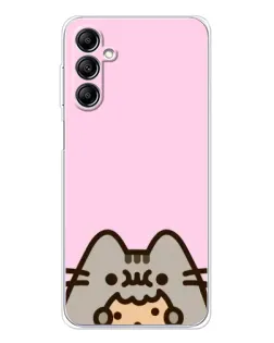 Чехол для Samsung Galaxy M36 с картинкой «Pusheen и печенье»