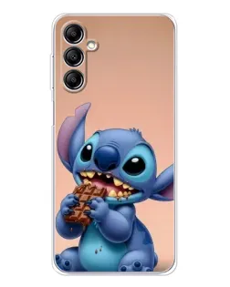 Чохол для Samsung Galaxy M36 з картинкою «Стіч їсть шоколад»