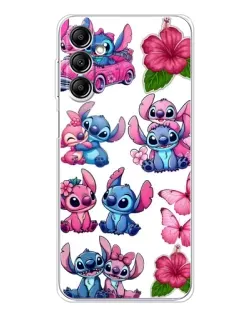 Чохол для Samsung Galaxy M36 з картинкою «Стікери Stitch та Angel»