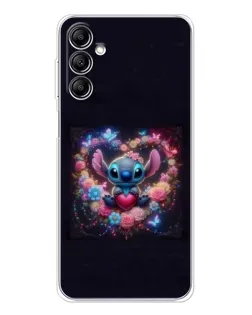 Чохол для Samsung Galaxy M36 з картинкою «Stitch у квітах»