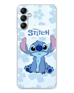 Чохол для Samsung Galaxy M36 з картинкою «Stitch серед квітів»