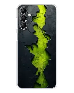 Чохол для Samsung Galaxy M36 з картинкою «Салатовий розлом скелі»