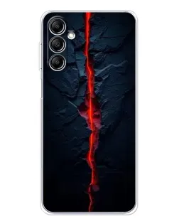 Чохол для Samsung Galaxy M36 з картинкою «Червона лавова тріщина»