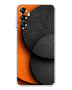 Чохол для Samsung Galaxy M36 з картинкою «Геометрія помаранчевих кіл»