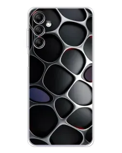 Чохол для Samsung Galaxy M36 з картинкою «Об'ємна темна решітка»