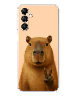 Чехол для Samsung Galaxy M36 с картинкой «Капибара виктория»