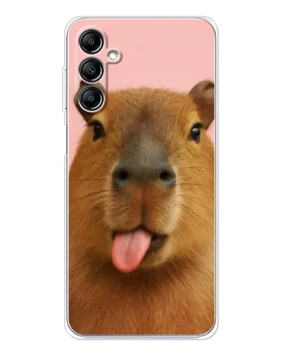 Чехол для Samsung Galaxy M36 с картинкой «Капибара с языком» Чехол для Samsung Galaxy M36 с картинкой «Капибара с языком»