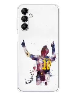 Чехол для Samsung Galaxy M36 с картинкой «Акварельный Месси Барселона» Чехол для Samsung Galaxy M36 с картинкой «Акварельный Месси Барселона»