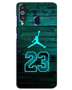 Чехол для Samsung Galaxy M40 с картинкой «Jordan Cyan 23» Чехол для Samsung Galaxy M40 с картинкой «Jordan Cyan 23»