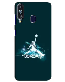 Чехол для Samsung Galaxy M40 с картинкой «Jordan Blue Fire» Чехол для Samsung Galaxy M40 с картинкой «Jordan Blue Fire»