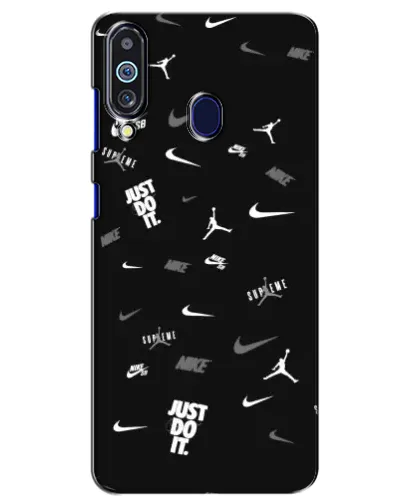Чехол для Samsung Galaxy M40 с картинкой «Nike Black Pattern» Чехол для Samsung Galaxy M40 с картинкой «Nike Black Pattern»