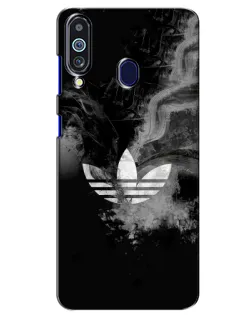 Чехол для Samsung Galaxy M40 с картинкой «Абстрактный дым Adidas»
