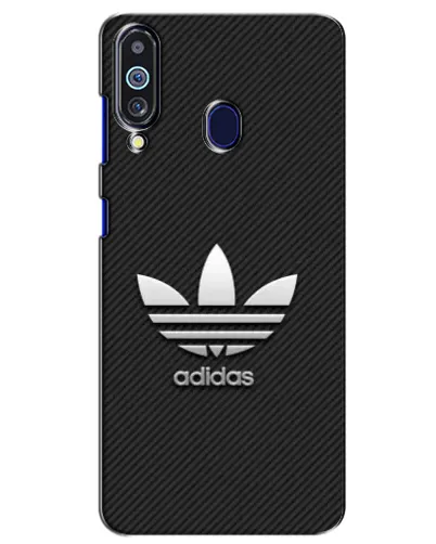 Чехол для Samsung Galaxy M40 с картинкой «Adidas Карбоновая текстура»
