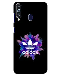 Чехол для Samsung Galaxy M40 с картинкой «Взрыв красок Adidas»