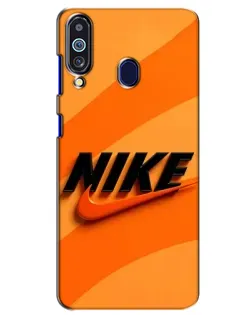 Чехол для Samsung Galaxy M40 с картинкой «Оранжевый драйв Nike»