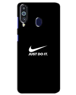 Чехол для Samsung Galaxy M40 с картинкой «Минимализм от Nike»