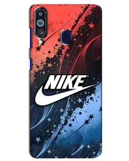 Чехол для Samsung Galaxy M40 с картинкой «Градиентный принт Найк»