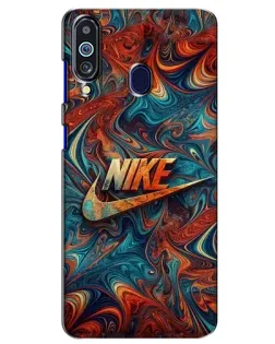 Чехол для Samsung Galaxy M40 с картинкой «Nike в абстракции»