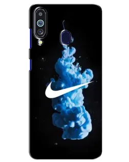 Чехол для Samsung Galaxy M40 с картинкой «Nike и синий дым»