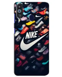 Чехол для Samsung Galaxy M40 с картинкой «Коллекция кроссовок Nike»