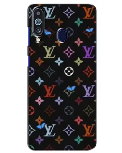 Чехол для Samsung Galaxy M40 с картинкой «Цветная монограмма LV»