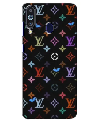 Чехол для Samsung Galaxy M40 с картинкой «Цветная монограмма LV»