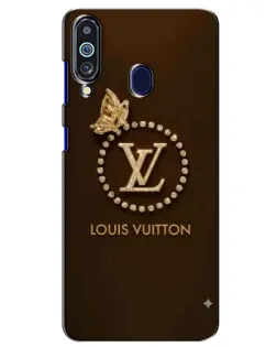 Чехол для Samsung Galaxy M40 с картинкой «LV — золотая печать»