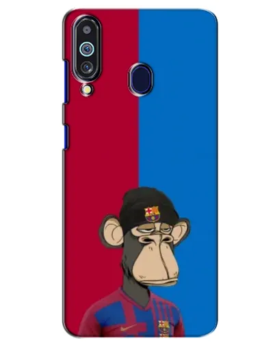 Чехол для Samsung Galaxy M40 с картинкой «Bored Ape — фанат Барсы»