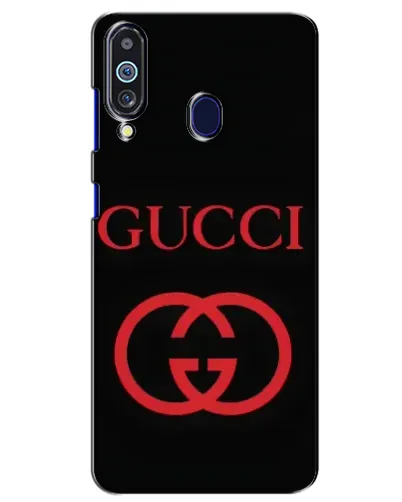 Чехол для Samsung Galaxy M40 с картинкой «Gucci — красный логотип»
